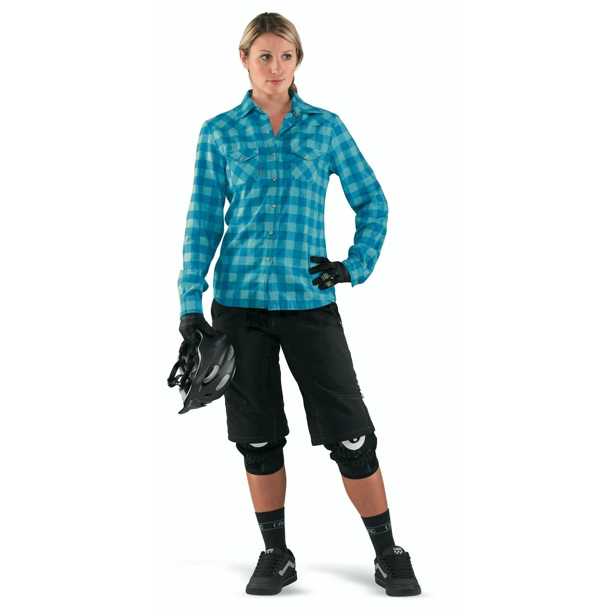 Dakine Womens Cypress Flannel Shirt Monaco Plaid 2 Dakine Womens Cypress Flannel Shirt Monaco Plaid - Image 2