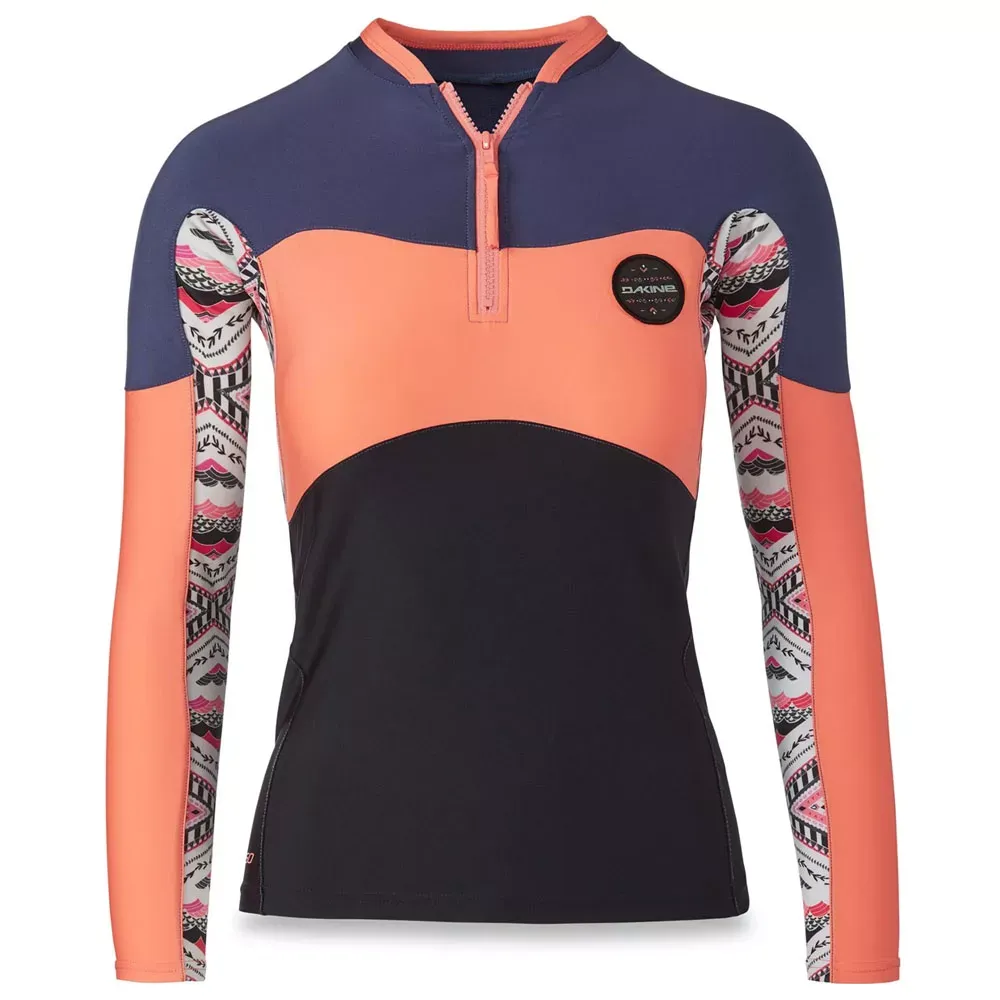 Dakine Women's Persuasive Snug Fit Long Sleeve Zip Up Top Lizzy XS 1 Dakine Women's Persuasive Snug Fit Long Sleeve Zip Up Top Lizzy XS