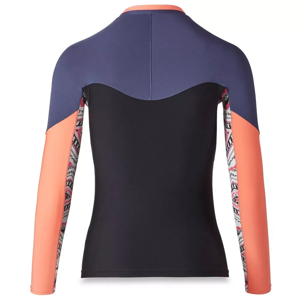 Dakine Women's Persuasive Snug Fit Long Sleeve Zip Up Top Lizzy XS 2 Dakine Women's Persuasive Snug Fit Long Sleeve Zip Up Top Lizzy XS - Image 2